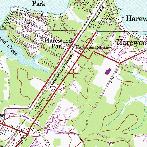 Topographic Map of Grace Church of God, MD