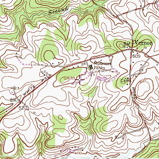 Topographic Map of Greystone Golf Course, MD