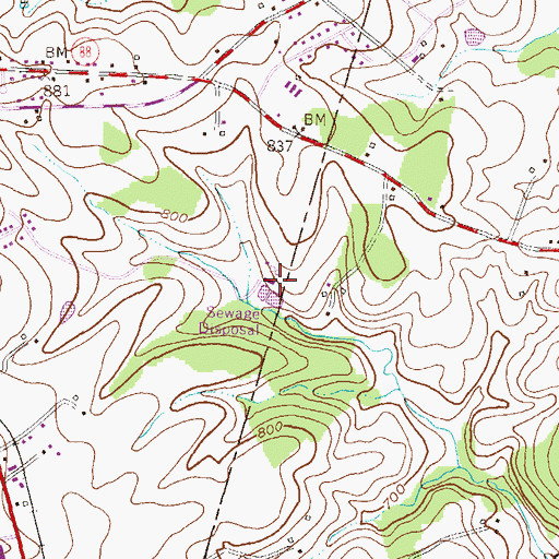 Topographic Map of Hampstead Wastewater Treatment Plant, MD