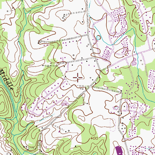 Topographic Map of Harmony Hall Retirement Community, MD