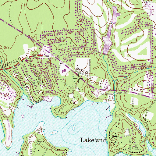 Topographic Map of Heartlands at Severna Park Assisted Living Center, MD