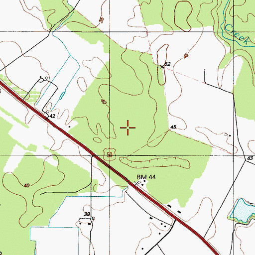 Topographic Map of Hebron Woods, MD