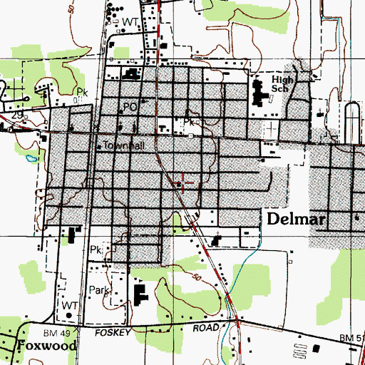 Topographic Map of Holy Redeemer Catholic Church, MD