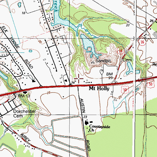 Topographic Map of Immanuel United Church of Christ, MD