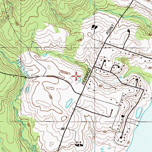 Topographic Map of Landmark Baptist Church, MD