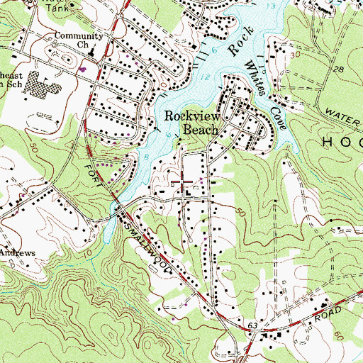 Topographic Map of Lighthouse Covenant Church, MD