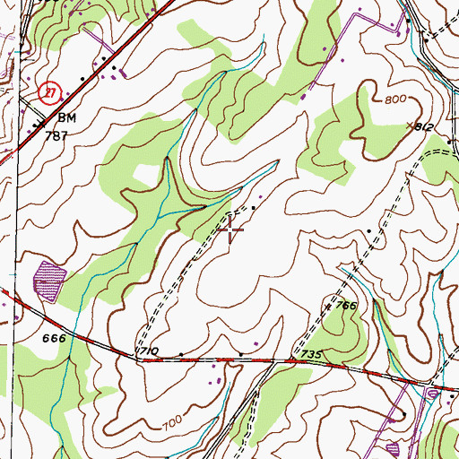 Topographic Map of Links at Challedon, MD