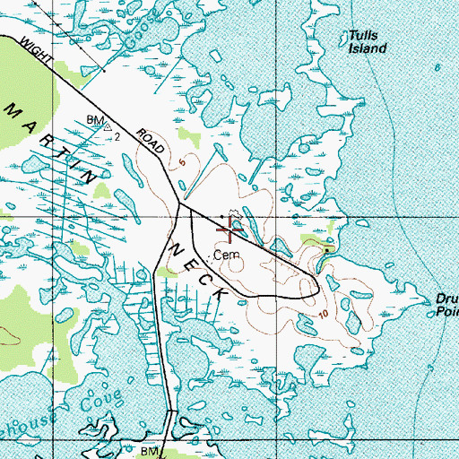 Topographic Map of Links at Lighthouse Sound, MD
