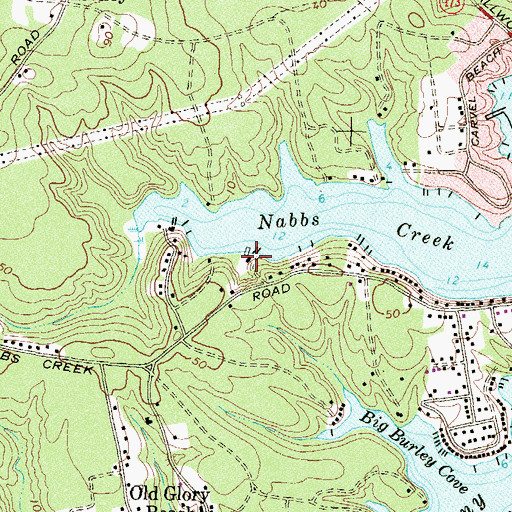 Topographic Map of Margale Marina, MD
