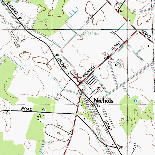 Topographic Map of Meadowbrook Court, MD