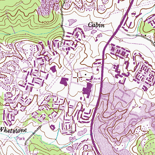 Topographic Map of Montgomery Village Nursing Home, MD
