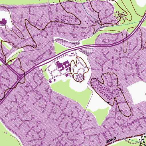 Topographic Map of Morningside House at Saint Charles Assisted Living Center, MD