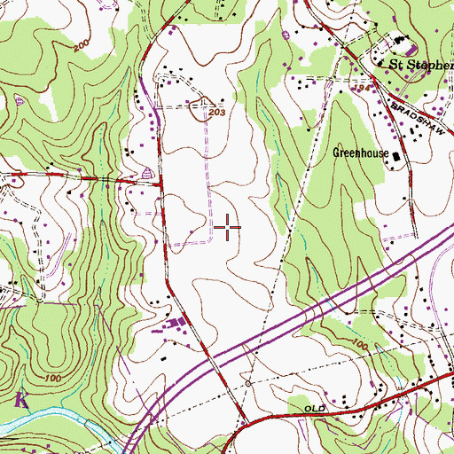 Topographic Map of Mount Vista Golf Course, MD
