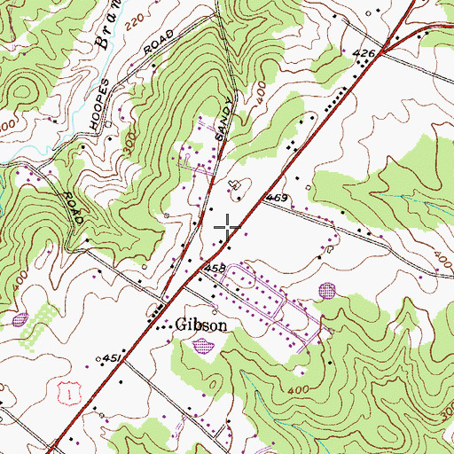 Topographic Map of New Covenant Church of God, MD