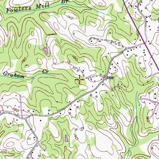 Topographic Map of North Calvert Industrial Park, MD