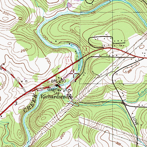Topographic Map of Octoraro Park, MD