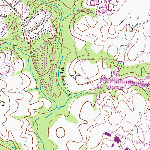 Topographic Map of Patuxent Crossing Business Center, MD