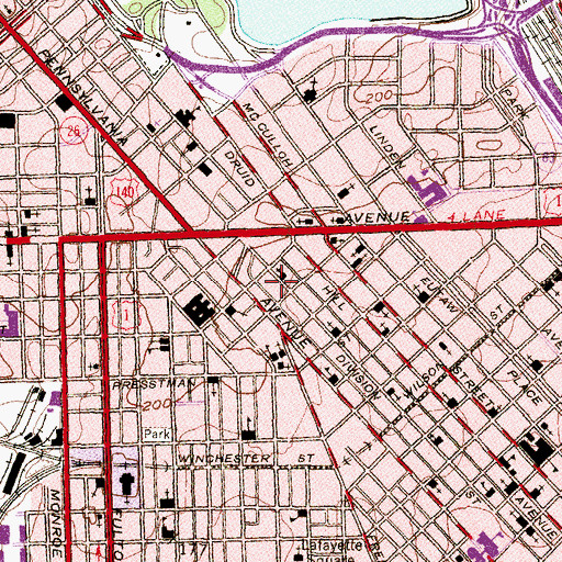 Topographic Map of Ray's Temple Apostolic Faith Church, MD