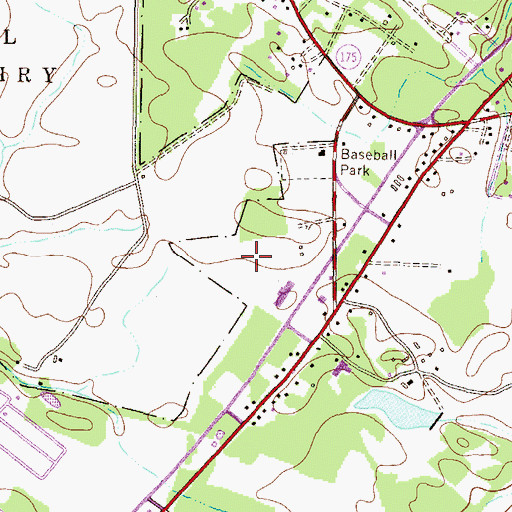 Topographic Map of Regency Park Assisted Living Center, MD