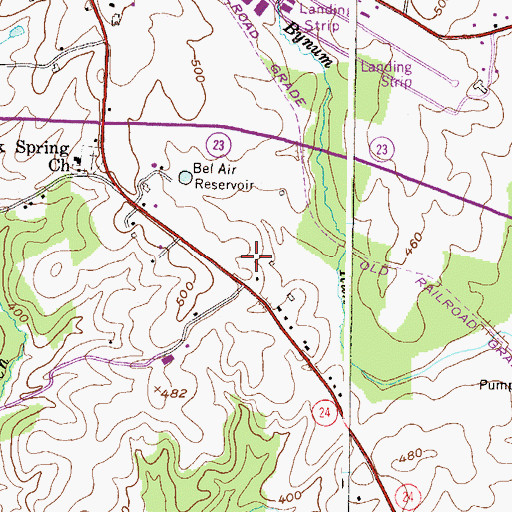 Topographic Map of Rock Spring Village Assisted Living Center, MD