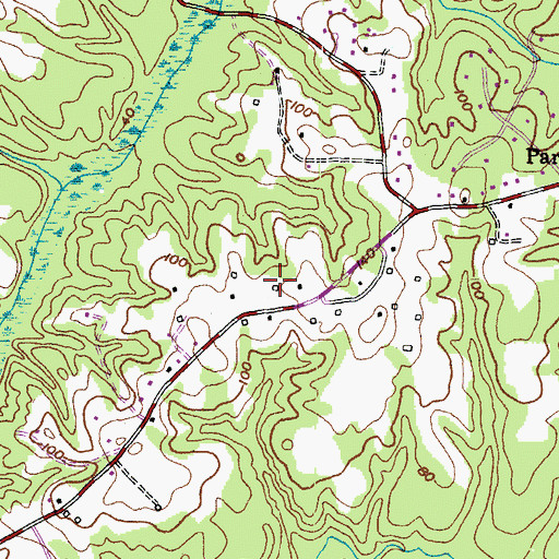 Topographic Map of Saint Nicholas Lutheran Church, MD
