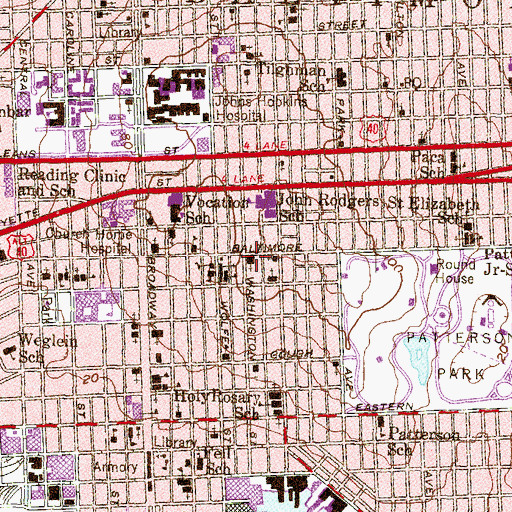 Topographic Map of Second Antioch Church, MD
