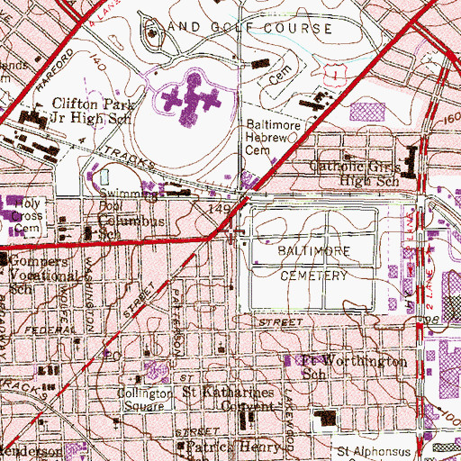 Topographic Map of Solid Rock Pentecostal Church of Christ, MD