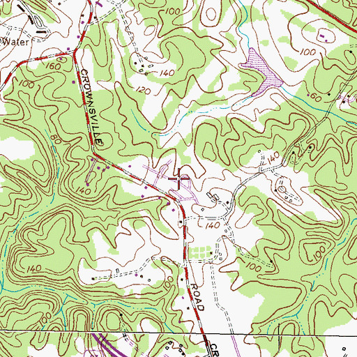 Topographic Map of Summerhill Park, MD