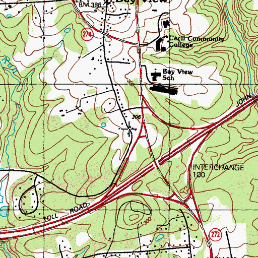 Topographic Map of The Church of Jesus Christ of Latter Day Saints, MD
