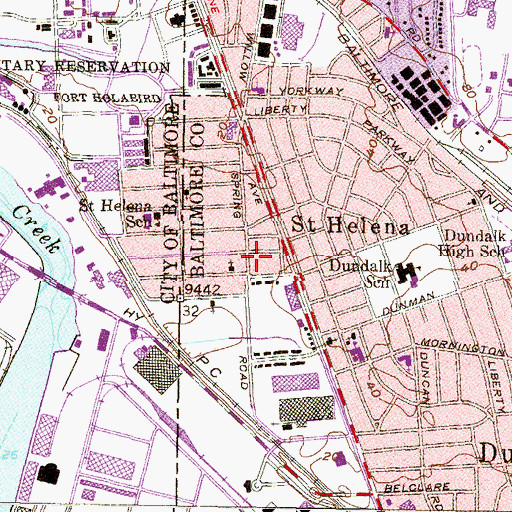 Topographic Map of The Light of Christ Church International, MD