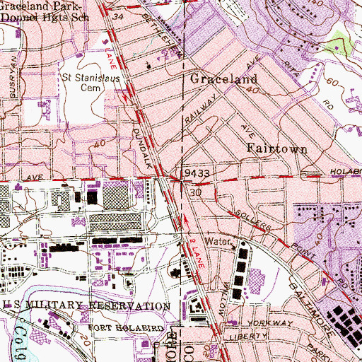 Topographic Map of Unified Faith Church, MD