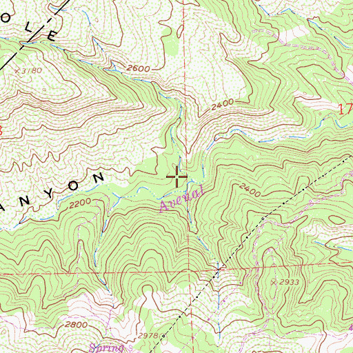 Topographic Map of The Dark Hole, CA