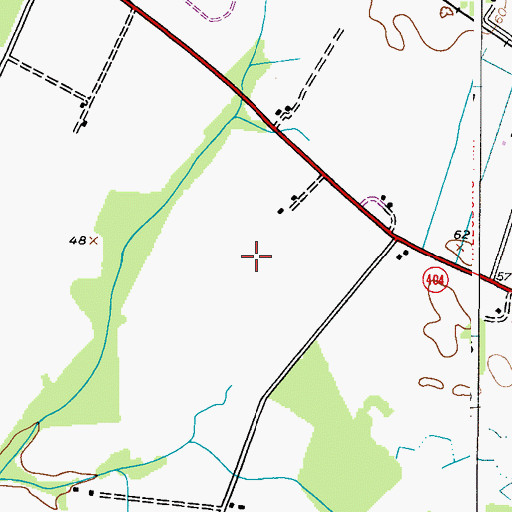 Topographic Map of Uplands Holding Golf Course, MD