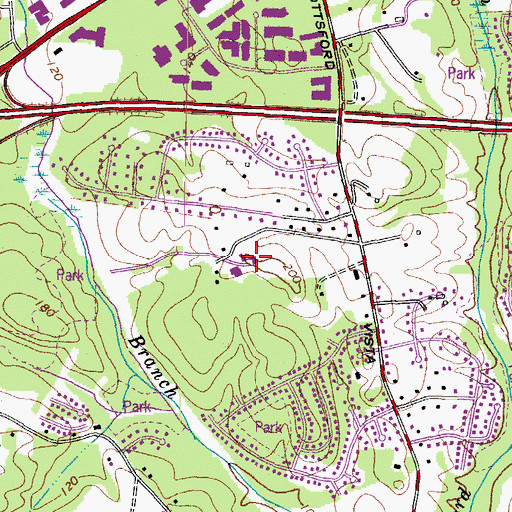 Topographic Map of Villa Rosa Nursing Home, MD