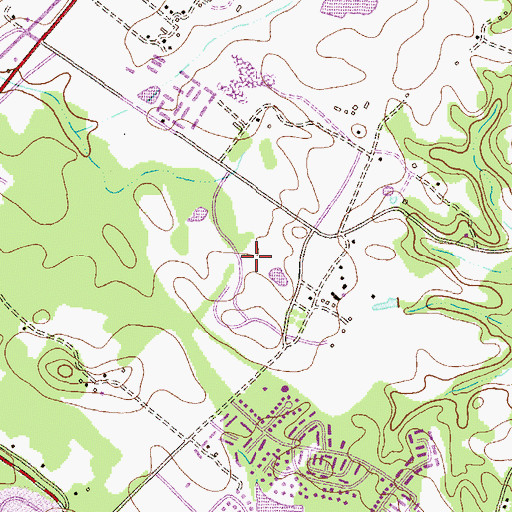 Topographic Map of Walden Golf Club, MD