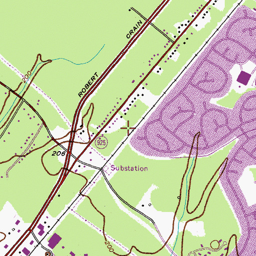 Topographic Map of Waldorf Center Nursing Home, MD