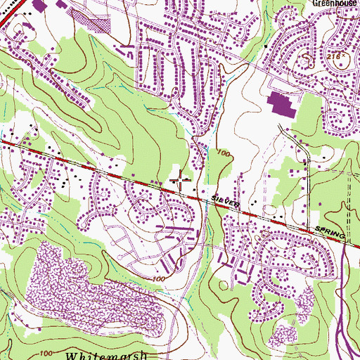 Topographic Map of Zion United Church of Christ Perry Hall, MD