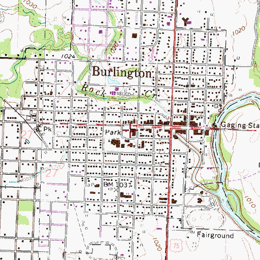 Topographic Map of Coffey County Sheriff's Office, KS