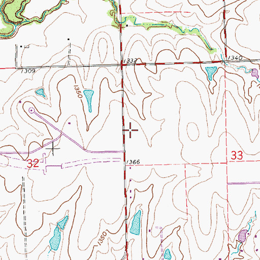 Topographic Map of El Dorado State Park Rangers Office, KS