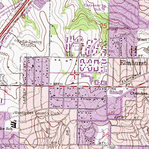 Topographic Map of Drug Enforcement Administration Kansas City District Office, KS