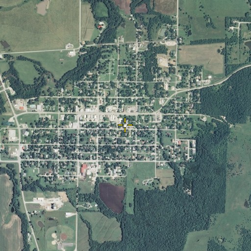 Aerial/Satellite Image of Linn County District Court Judicial District Number 6, KS