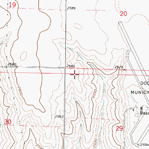 Topographic Map of Ford County Sheriff's Office, KS