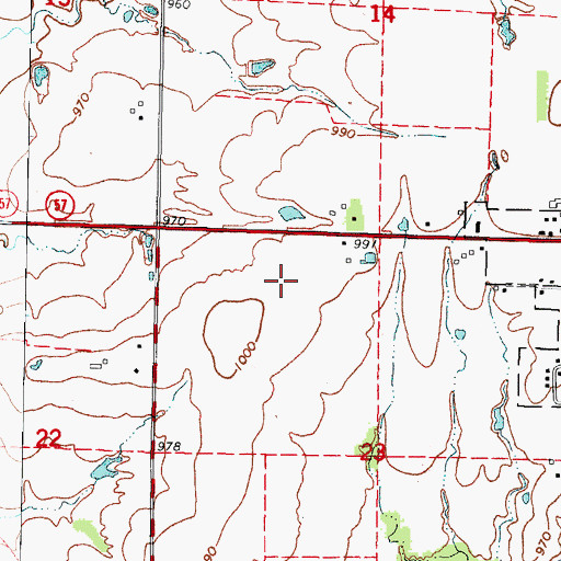 Topographic Map of Crawford County Sheriff's Office, KS