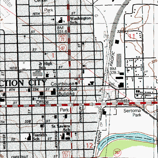 Topographic Map of Geary County Sheriff's Office, KS
