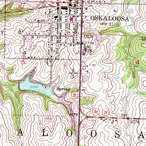 Topographic Map of Jefferson County Sheriff's Office, KS