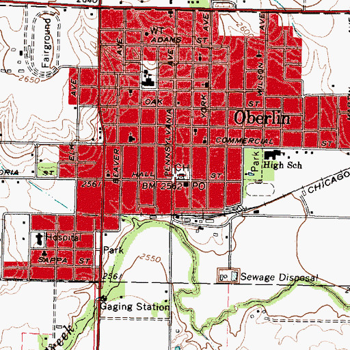 Topographic Map of Decatur County Sheriff's Office, KS