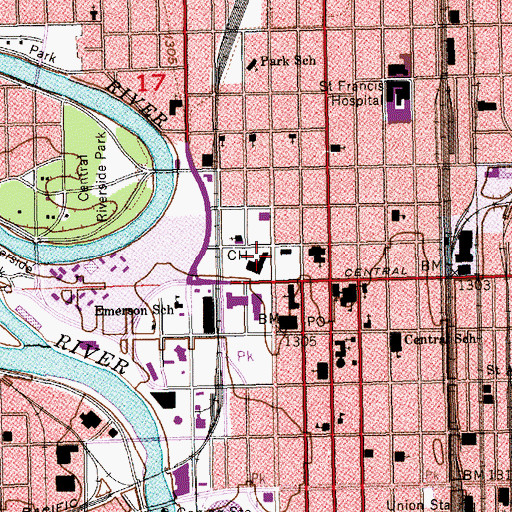 Topographic Map of Sedgwick County Sheriff's Office, KS