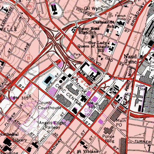 Topographic Map of The Slot, CA