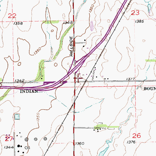 Topographic Map of Kansas Highway Patrol Troop F Headquarters, KS