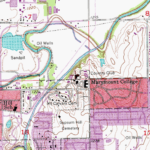 Topographic Map of Kansas Highway Patrol Troop C Headquarters, KS